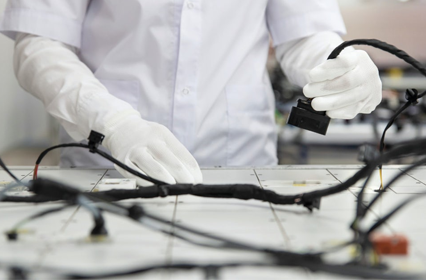 sensor parts wiring assembly process