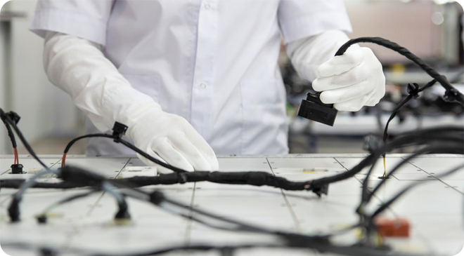 sensor parts wiring assembly